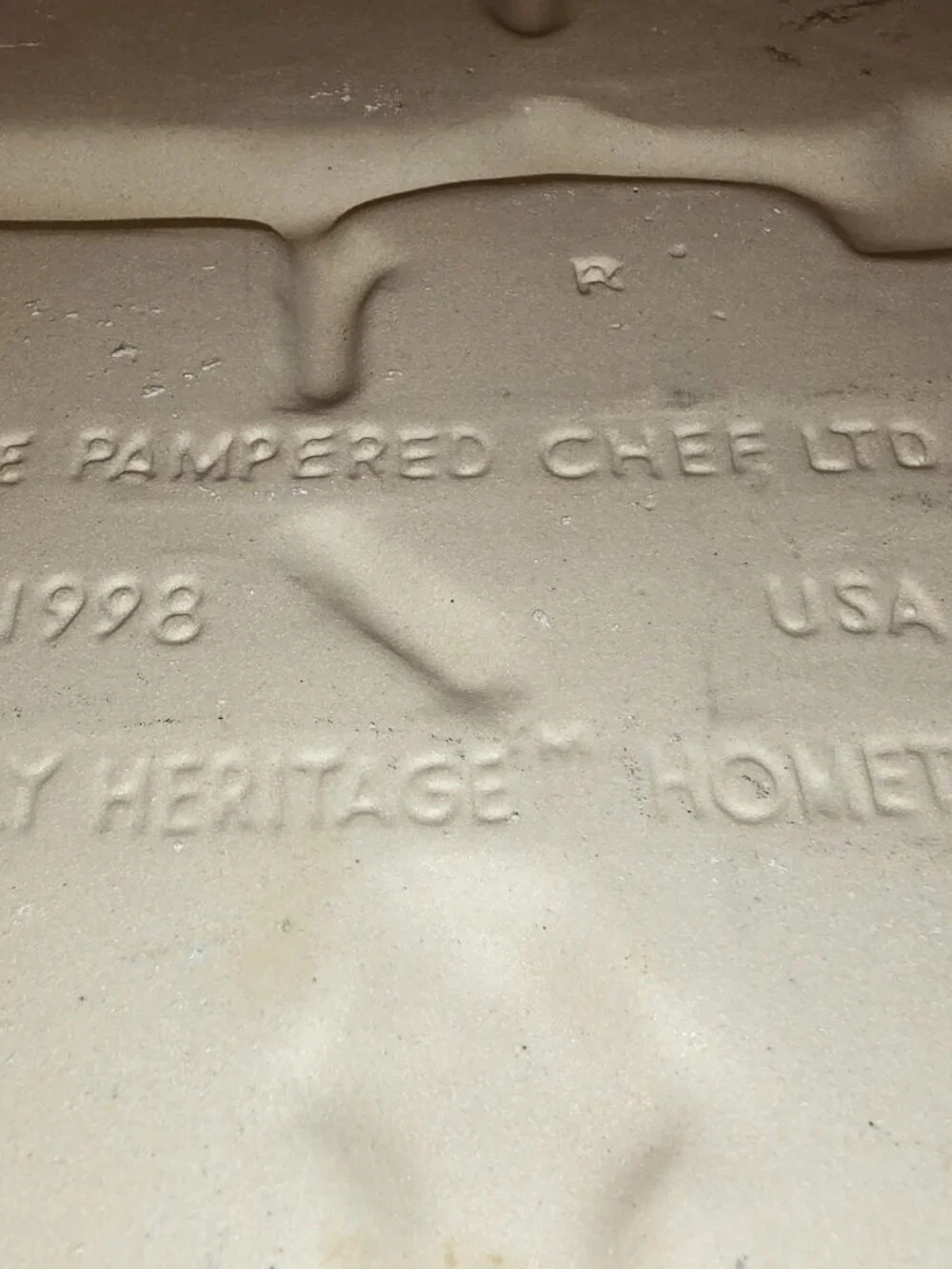 Pampered Chef Train Cookie Mold #18 Stoneware 1998 USA 11.25